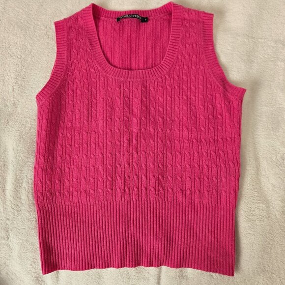 Woolovers Women's Merino & Cashmere Pullover Sleevless Sweater Vest size S pink - Picture 2 of 4